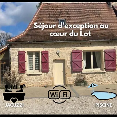 בית נופש Le Cantou, Avec Piscine & Jacuzzi מרטל